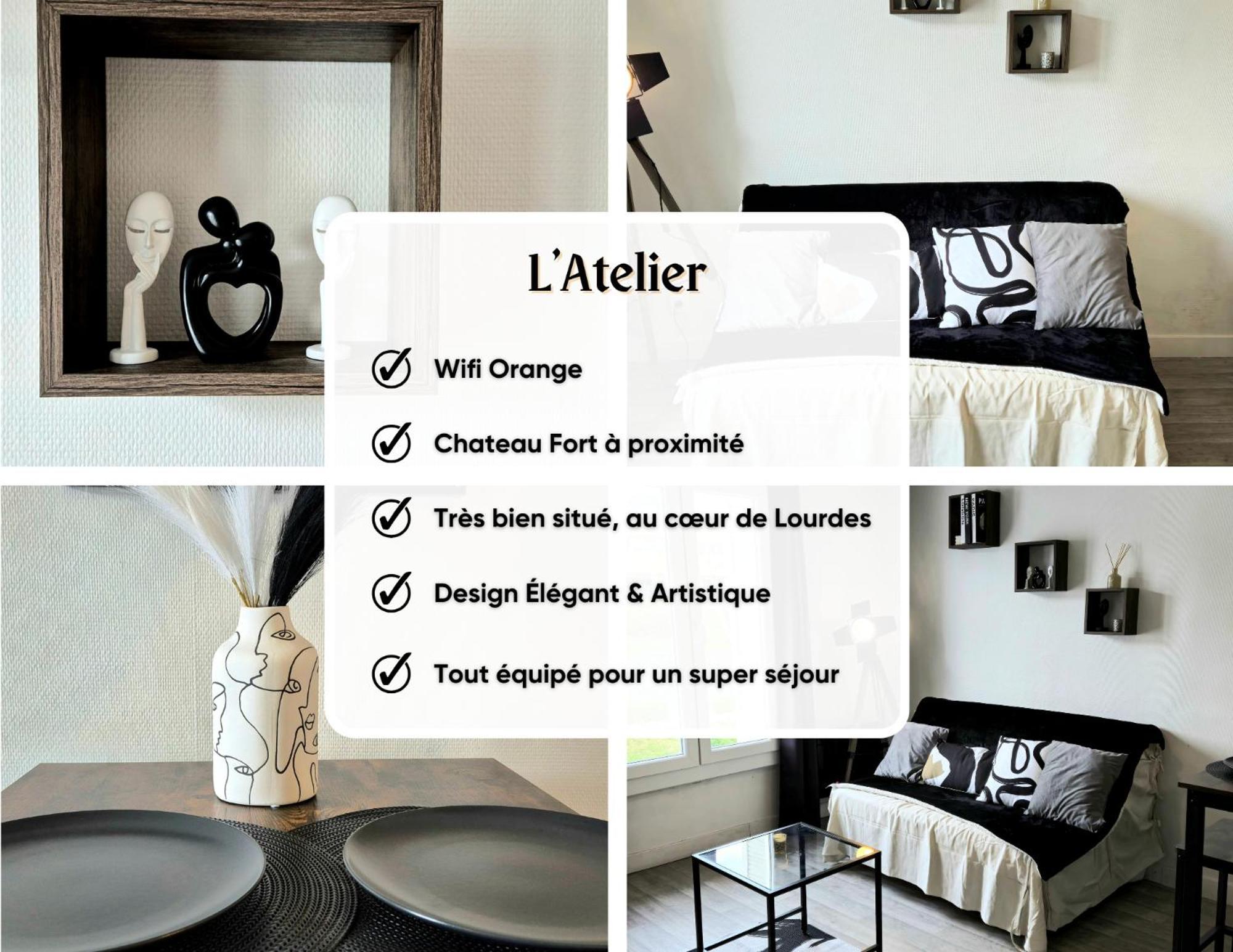 L'Atelier-T2 Proche Du Centre-Wifi-Parking Apartment Lourdes Bagian luar foto